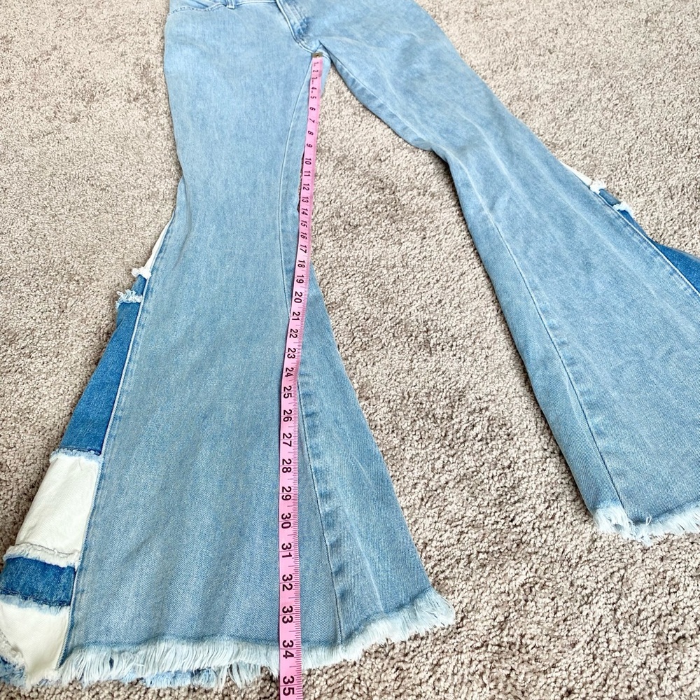 Show Me Your MuMu | Woodstock Patchwork Flare Jeans - Picture 16 of 16